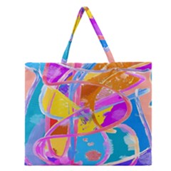 Sun Tea Zipper Large Tote Bag by kiernankallan