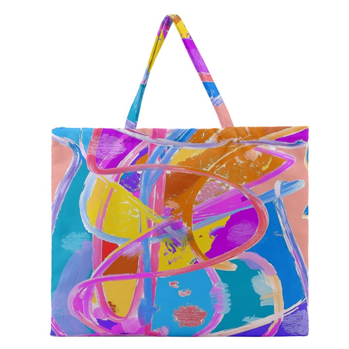 Sun Tea Zipper Large Tote Bag