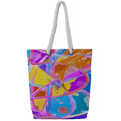 Sun Tea Full Print Rope Handle Tote (small) by kiernankallan