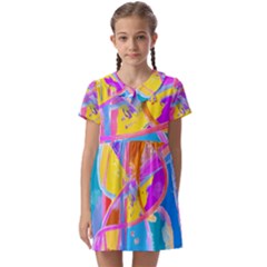 Sun Tea Kids  Asymmetric Collar Dress by kiernankallan