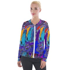 Waterfalls Velvet Zip Up Jacket by kiernankallan