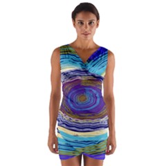 Swirls Wrap Front Bodycon Dress by kiernankallan