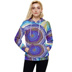 Swirls Women s Lightweight Drawstring Hoodie