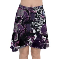 Pressure Points Chiffon Wrap Front Skirt by MRNStudios