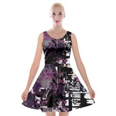 Pressure Points Velvet Skater Dress by MRNStudios