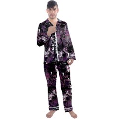 Pressure Points Men s Long Sleeve Satin Pajamas Set by MRNStudios