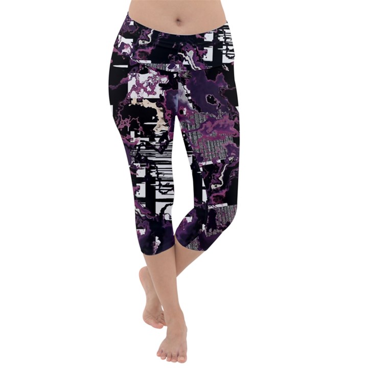 Pressure Points Lightweight Velour Capri Yoga Leggings