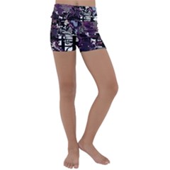 Pressure Points Kids  Lightweight Velour Yoga Shorts by MRNStudios