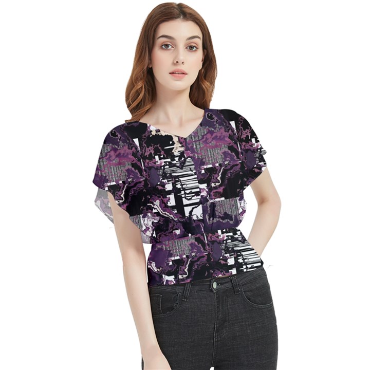 Pressure Points Butterfly Chiffon Blouse