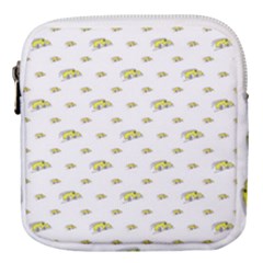 Cartoon Funny Weird Car Motif Pattern Mini Square Pouch