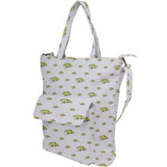 Cartoon Funny Weird Car Motif Pattern Shoulder Tote Bag by dflcprintsclothing