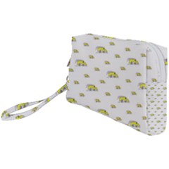 Cartoon Funny Weird Car Motif Pattern Wristlet Pouch Bag (small)