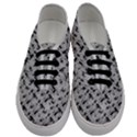 8 bit newspaper pattern, gazette collage black and white Men s Classic Low Top Sneakers View1