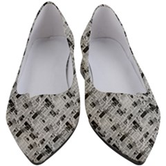 8 Bit Newspaper Pattern, Gazette Collage Black And White Women s Block Heels  by Casemiro