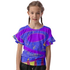  Kids  Cut Out Flutter Sleeves