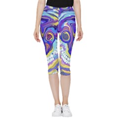  Inside Out Lightweight Velour Capri Leggings 