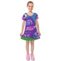  Kids  Short Sleeve Velvet Dress View1