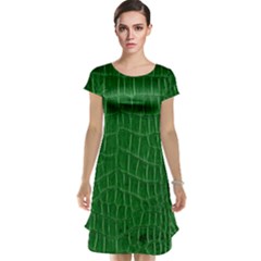 Crocodile Leather Green Cap Sleeve Nightdress