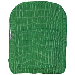 Crocodile Leather Green Full Print Backpack by skindeep