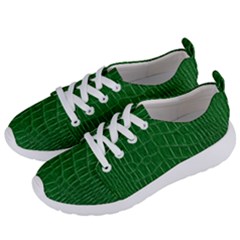 Crocodile Leather Green Women s Lightweight Sports Shoes by skindeep