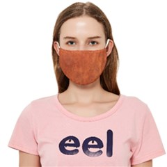 Faux Leather Brown 2 Cloth Face Mask (adult) by skindeep