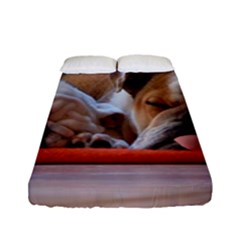 2 Sleeping Bulldogs Fitted Sheet (full/ Double Size) by SomethingForEveryone