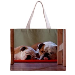 2 Sleeping Bulldogs Zipper Mini Tote Bag by SomethingForEveryone