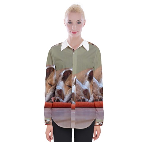 2 Sleeping Bulldogs Womens Long Sleeve Shirt by SomethingForEveryone