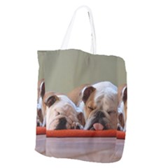 2 Sleeping Bulldogs Giant Grocery Tote by SomethingForEveryone