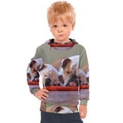 2 Sleeping Bulldogs Kids  Hooded Pullover by SomethingForEveryone