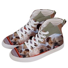 2 Sleeping Bulldogs Men s Hi-top Skate Sneakers by SomethingForEveryone