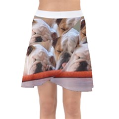 2 Sleeping Bulldogs Wrap Front Skirt by SomethingForEveryone