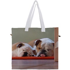 2 Sleeping Bulldogs Canvas Travel Bag by SomethingForEveryone