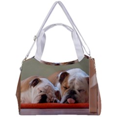 2 Sleeping Bulldogs Double Compartment Shoulder Bag by SomethingForEveryone