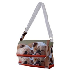 2 Sleeping Bulldogs Full Print Messenger Bag (m) by SomethingForEveryone