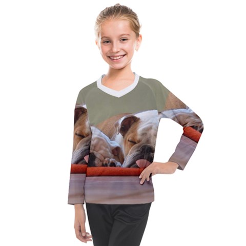 2 Sleeping Bulldogs Kids  Long Mesh Tee by SomethingForEveryone