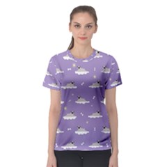 pug dog on a cloud Women s Sport Mesh Tee