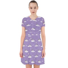 Pug Dog On A Cloud Adorable In Chiffon Dress by SychEva