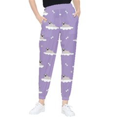 Pug Dog On A Cloud Tapered Pants by SychEva