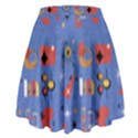 Blue 50s High Waist Skirt View2