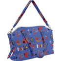 Blue 50s Canvas Crossbody Bag View1