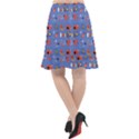 Blue 50s Fishtail Chiffon Skirt View2