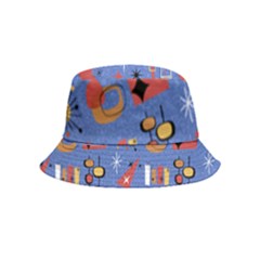 Blue 50s Inside Out Bucket Hat (kids) by NerdySparkleGoth