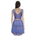 Blue 50s Split Back Mini Dress  View2