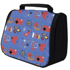 Blue 50s Full Print Travel Pouch (big) by NerdySparkleGoth