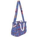 Blue 50s Rope Handles Shoulder Strap Bag View2