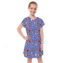 Blue 50s Kids  Drop Waist Dress View1