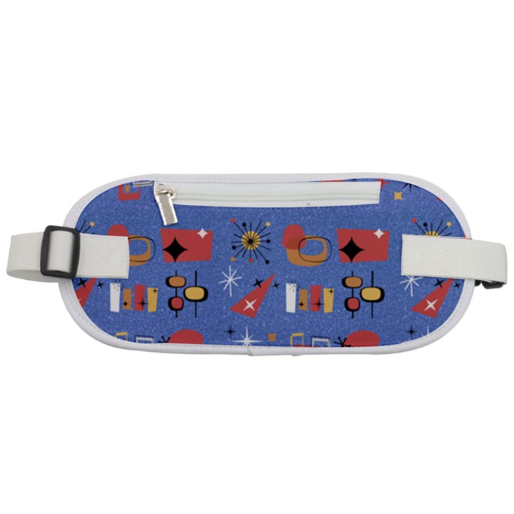 Blue 50s Rounded Waist Pouch