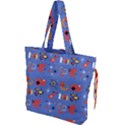 Blue 50s Drawstring Tote Bag View1