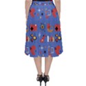 Blue 50s Classic Midi Skirt View2